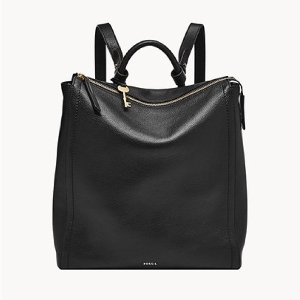 Fossil Parker Black Backpack